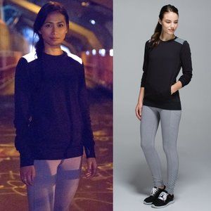Lululemon Black Rulu Reflective In a Flash Long Sleeve
